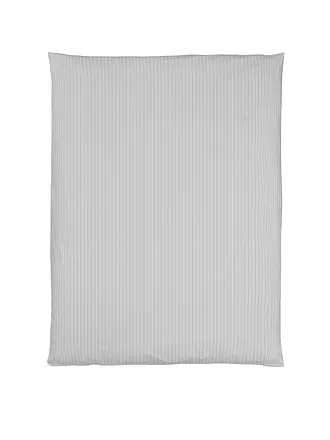 CHRISTIAN FISCHBACHER | Housse de couette en satin MANHATTAN 140x200cm Gris argent | 